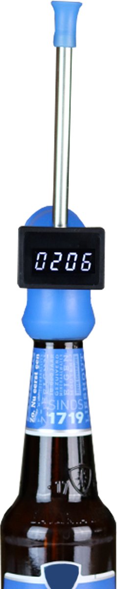 Zuipbuis | Biersnorkel met timer | Biersnorkel | Timer | Blauw